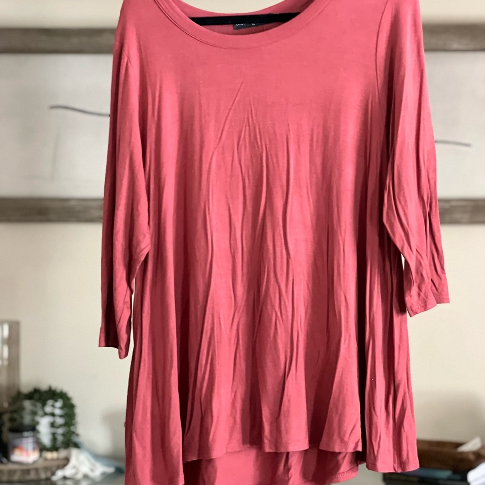 Kim & Cami Coral Tunic Top
